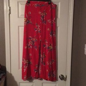 K Jordan brand Long red maxi skirt -size XL